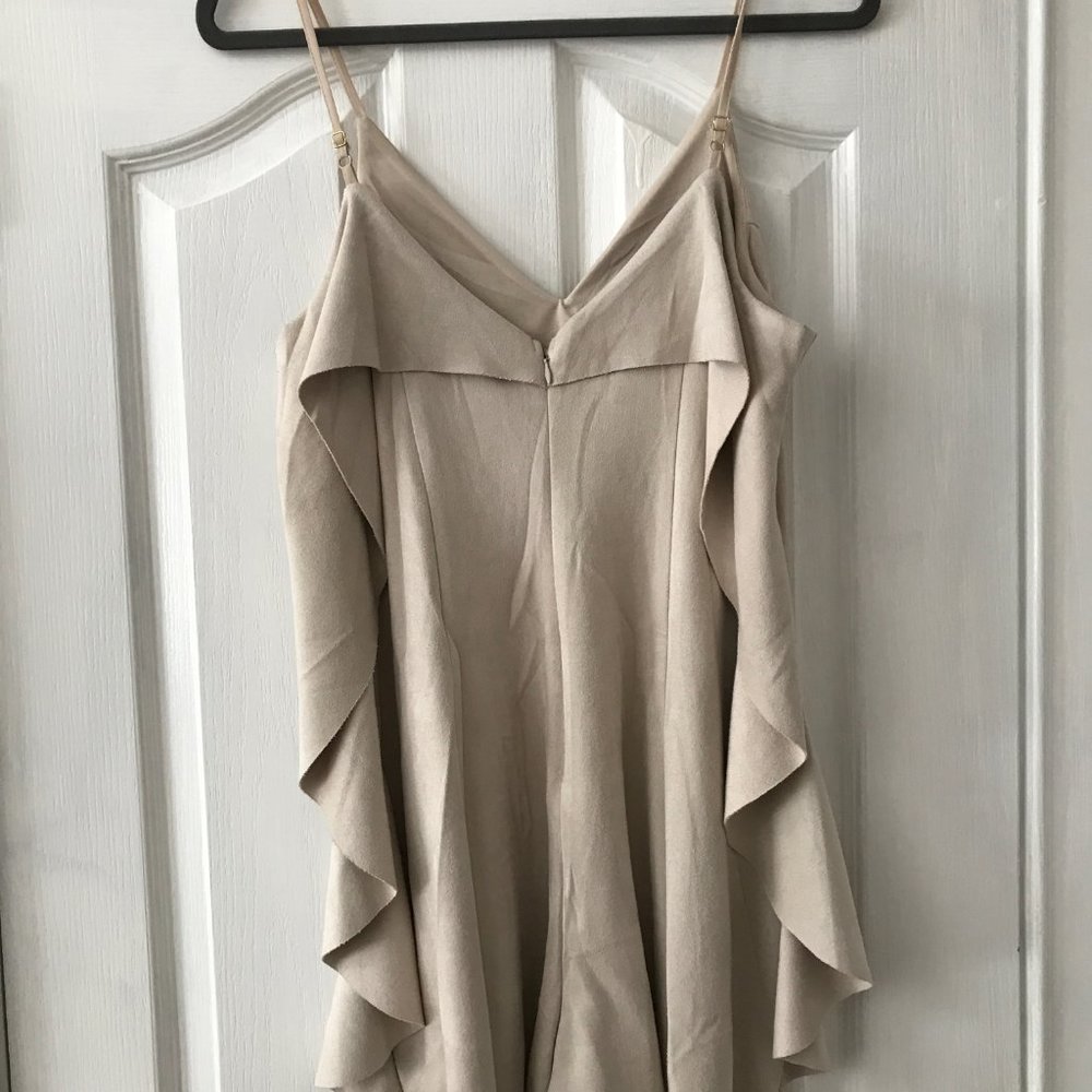 Beige Ruffle Romper - Picture 4 of 6